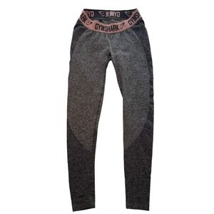 Gymshark Grey Marl Women's Medium Seamless Workout Leggings‎